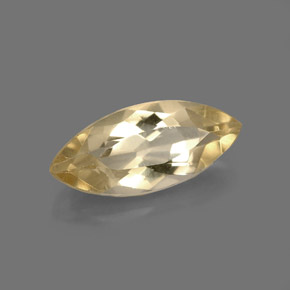 Berillo naturale giallo da 2,09 ct, marchesa, VVS