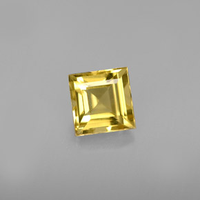 Berillo Giallo oro naturale da 0.65 ct, Quadrato, VVS