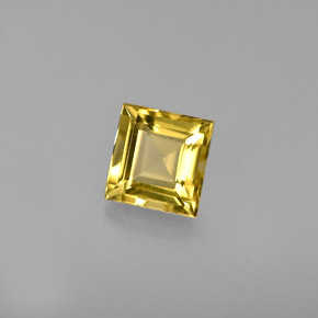 Berillo Giallo oro naturale da 0.65 ct, Quadrato, VVS