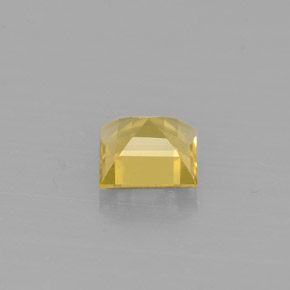 Berillo giallo oro naturale da 0,55 ct, quadrato, VVS