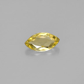 Berillo naturale giallo da 0,51 ct, marchesa, VVS