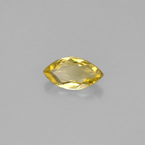 Berillo naturale giallo da 0,51 ct, marchesa, VVS