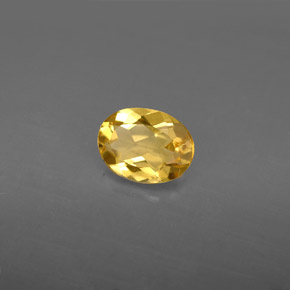 Berillo naturale giallo da 0,95 ct, taglio ovale, VVS-VS