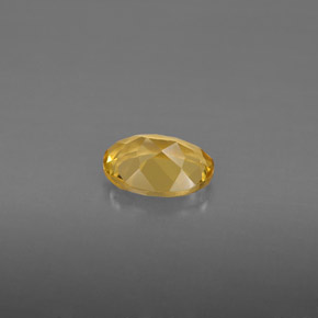 Berillo naturale giallo da 0,95 ct, taglio ovale, VVS-VS