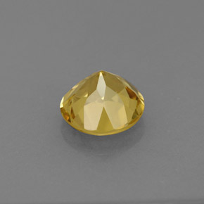 Berillo naturale giallo da 0,76 ct, taglio rotondo, VS