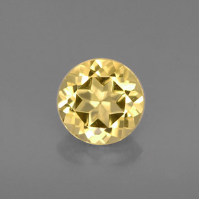 Berillo Giallo oro naturale da 0.75 ct, Taglio rotondo, VVS