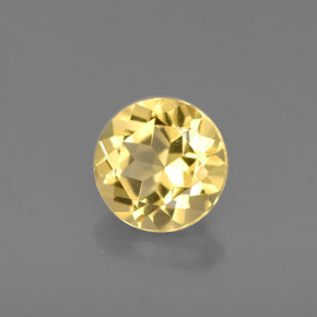 Berillo Giallo oro naturale da 0.75 ct, Taglio rotondo, VVS