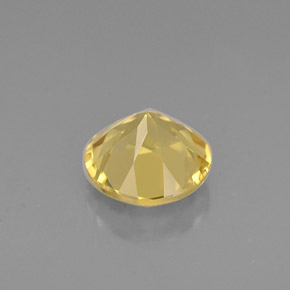 Berillo naturale giallo da 0,75 ct, taglio rotondo, VS-SI