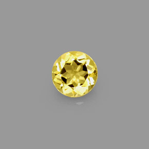 Berillo Giallo oro naturale da 0.66 ct, Taglio rotondo, VVS