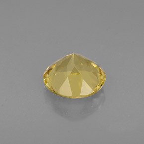 Berillo naturale giallo da 0,74 ct, taglio rotondo, VVS-VS