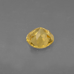 Berillo naturale giallo da 0,67 ct, taglio rotondo, VVS-VS