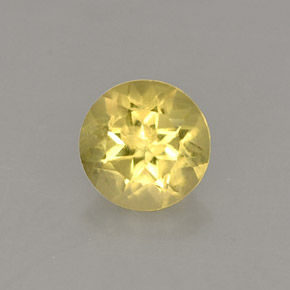 Berillo giallo oro naturale da 0,39 ct, taglio rotondo, VS
