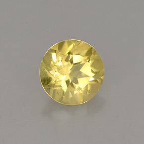 Berillo giallo oro naturale da 0,39 ct, taglio rotondo, VS