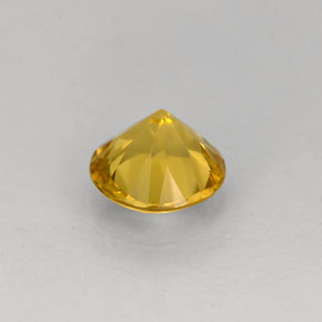 Berillo naturale giallo da 0,62 ct, taglio rotondo, VS