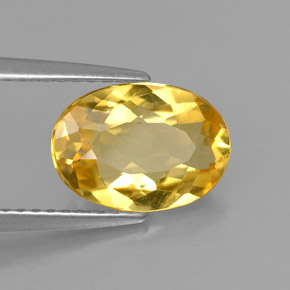 Berillo Giallo oro naturale da 1.91 ct, Taglio ovale, VVS-VS