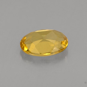Berillo giallo oro naturale da 0,68 ct, taglio ovale, VVS-VS