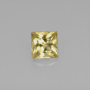 Berillo Giallo oro naturale da 0.64 ct, Quadrato, VVS