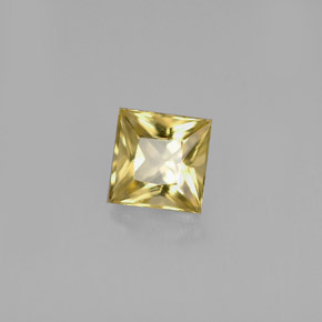 Berillo Giallo oro naturale da 0.64 ct, Quadrato, VVS