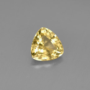 Berillo Giallo oro naturale da 0.44 ct, Taglio trillion, VVS