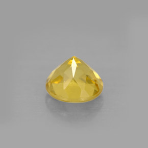 Berillo giallo oro naturale da 1,24 ct, taglio rotondo, VS