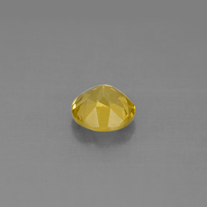 Berillo naturale giallo da 0,79 ct, taglio rotondo, VS