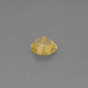 Berillo naturale giallo da 0,58 ct, taglio rotondo, VS