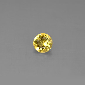 Berillo Giallo oro naturale da 0.36 ct, Taglio rotondo, VS