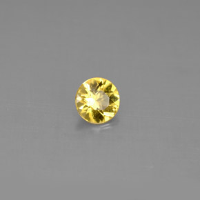 Berillo Giallo oro naturale da 0.36 ct, Taglio rotondo, VS