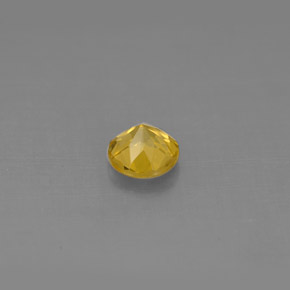 Berillo naturale giallo da 0,45 ct, taglio rotondo, VS