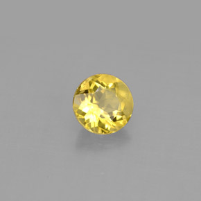 Berillo Giallo oro naturale da 0.80 ct, Taglio rotondo, VS