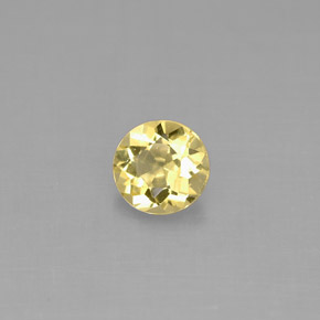 Berillo Giallo oro naturale da 0.43 ct, Taglio rotondo, VS