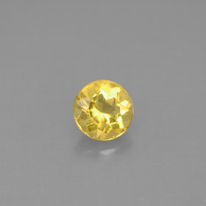 Berillo Giallo oro naturale da 0.60 ct, Taglio rotondo, VS