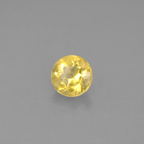 Berillo Giallo oro naturale da 0.60 ct, Taglio rotondo, VS