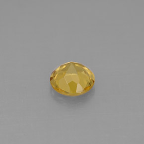 Berillo naturale giallo da 0,56 ct, taglio rotondo, VS