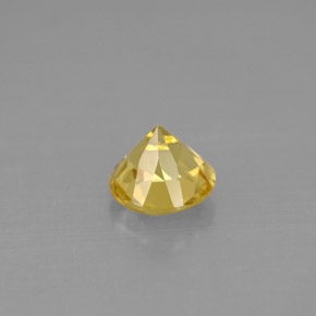 Berillo naturale giallo da 0,73 ct, taglio rotondo, VS