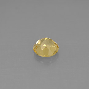 Berillo naturale giallo da 0,60 ct, taglio rotondo, VS