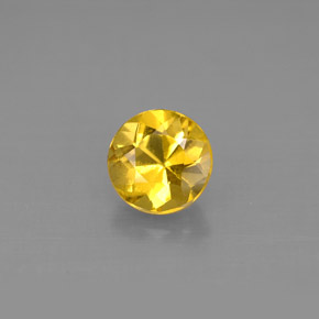 Berillo Giallo oro naturale da 0.95 ct, Taglio rotondo, VS