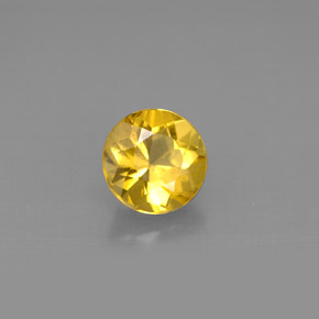 Berillo Giallo oro naturale da 0.95 ct, Taglio rotondo, VS