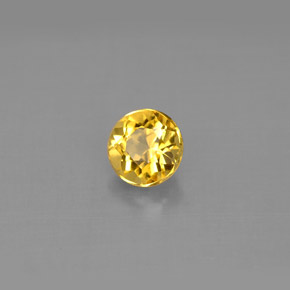 Berillo Giallo oro naturale da 0.66 ct, Taglio rotondo, VS