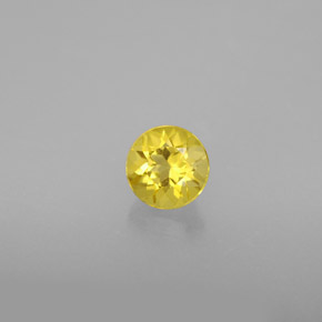 Berillo Giallo oro naturale da 0.54 ct, Taglio rotondo, VS