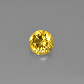 Berillo Giallo oro naturale da 0,71 ct, Taglio rotondo, VS