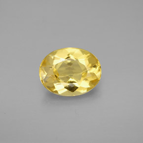 Berillo Giallo oro naturale da 1.50 ct, Taglio ovale, VVS