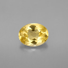 Berillo Giallo oro naturale da 1.67 ct, Taglio ovale, VVS-VS