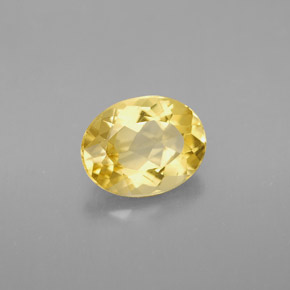 Berillo Giallo oro naturale da 1.67 ct, Taglio ovale, VVS-VS