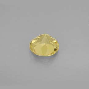 Berillo naturale giallo da 1,24 ct, taglio rotondo, VVS-VS
