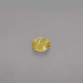 Berillo naturale giallo da 0,42 ct, taglio rotondo, VS