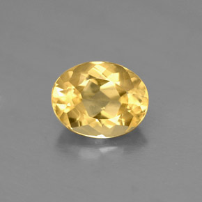 Berillo Giallo oro naturale da 1.69 ct, Taglio ovale, VS