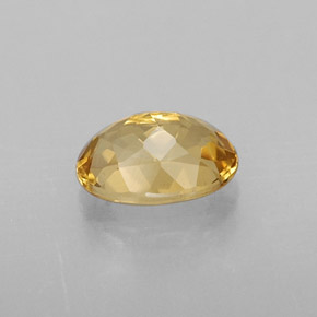 Berillo naturale giallo da 0,79 ct, taglio ovale, VVS