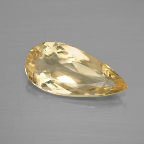 Berillo Giallo oro naturale da 4.05 ct, Forma a pera, VS-SI