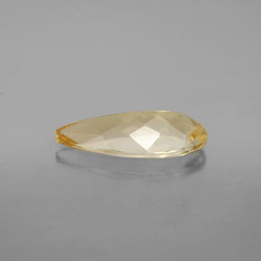 Berillo naturale giallo da 3,10 ct, taglio a pera, VVS-VS